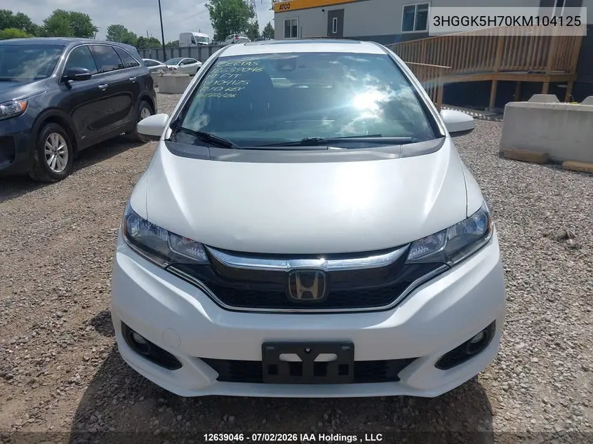 2019 Honda Fit Sport VIN: 3HGGK5H70KM104125 Lot: 12639046