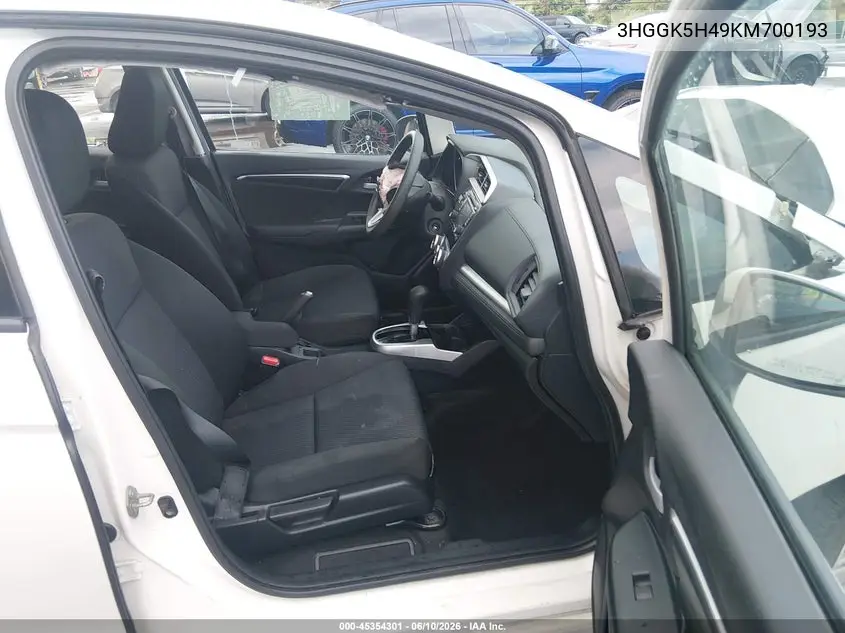 2019 Honda Fit Lx VIN: 3HGGK5H49KM700193 Lot: 45354301