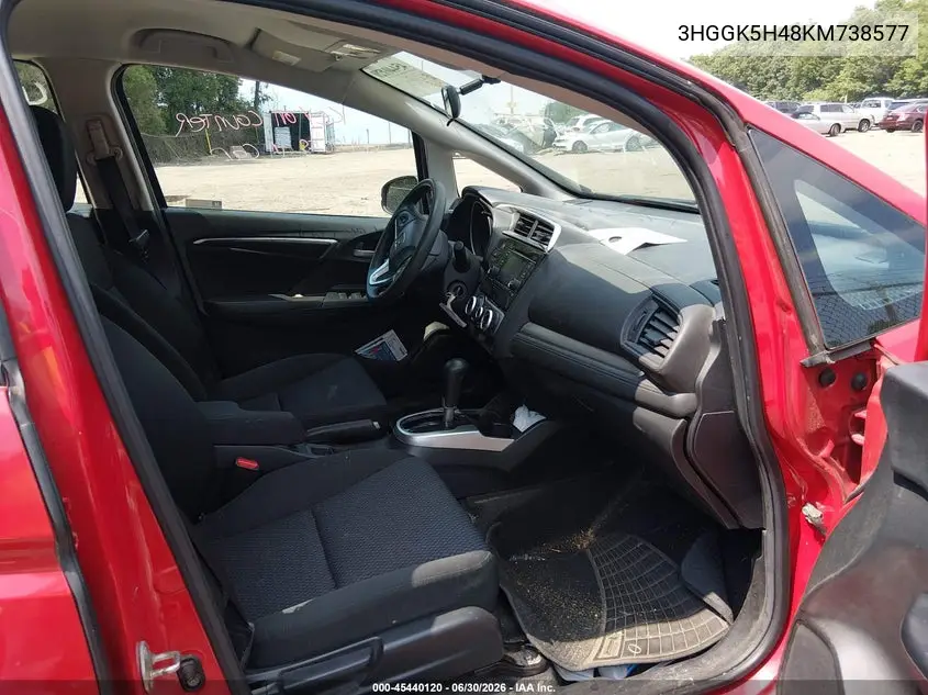 2019 Honda Fit Lx VIN: 3HGGK5H48KM738577 Lot: 45440120