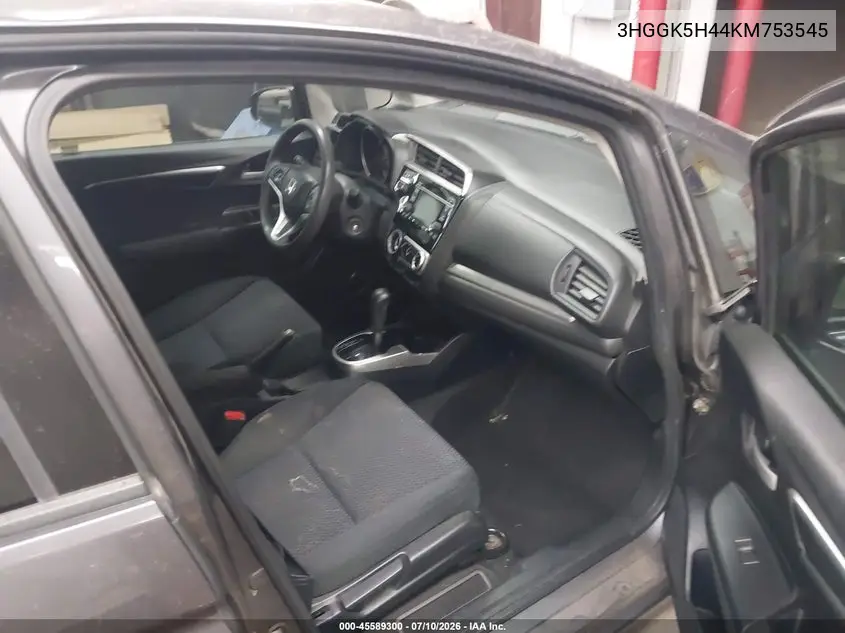 2019 Honda Fit Lx VIN: 3HGGK5H44KM753545 Lot: 45589300