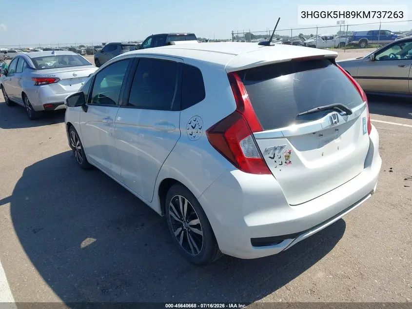 2019 Honda Fit Ex VIN: 3HGGK5H89KM737263 Lot: 45640668