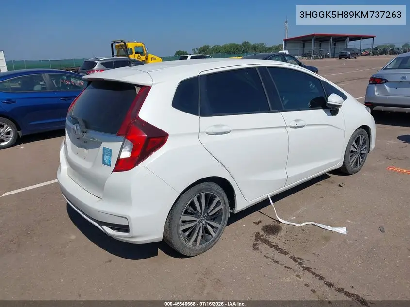 2019 Honda Fit Ex VIN: 3HGGK5H89KM737263 Lot: 45640668