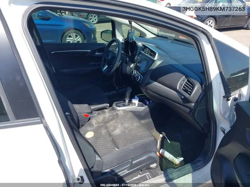 2019 Honda Fit Ex VIN: 3HGGK5H89KM737263 Lot: 45640668