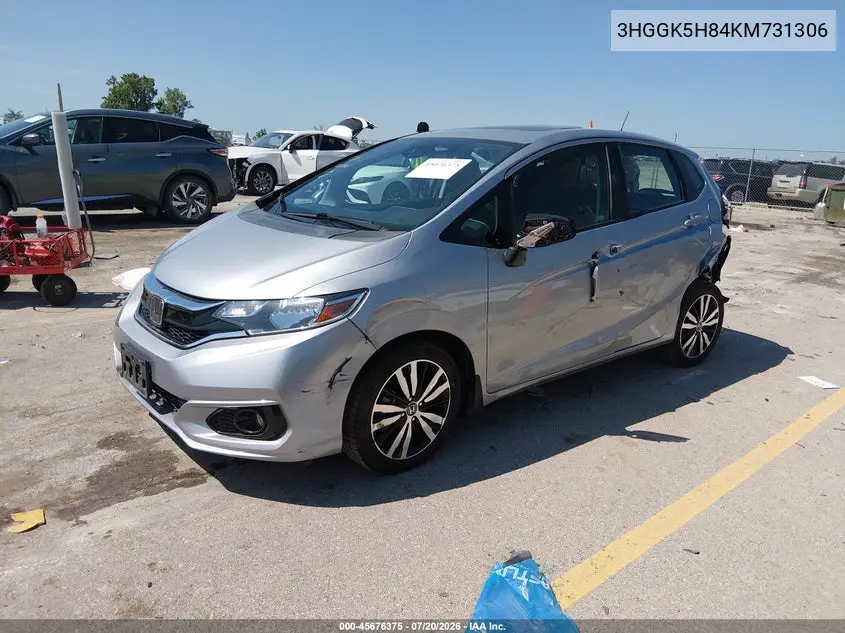 2019 Honda Fit Ex VIN: 3HGGK5H84KM731306 Lot: 45676375