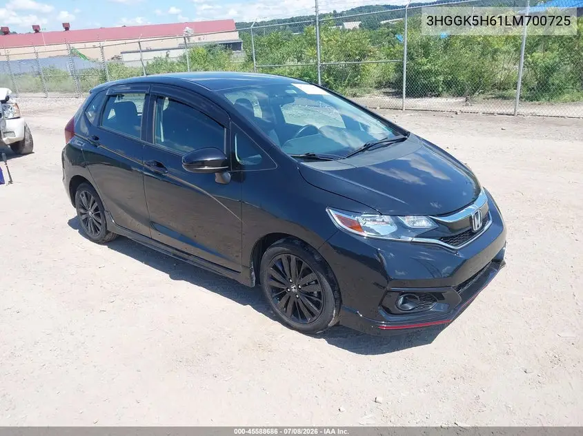 2020 Honda Fit Sport VIN: 3HGGK5H61LM700725 Lot: 45588686