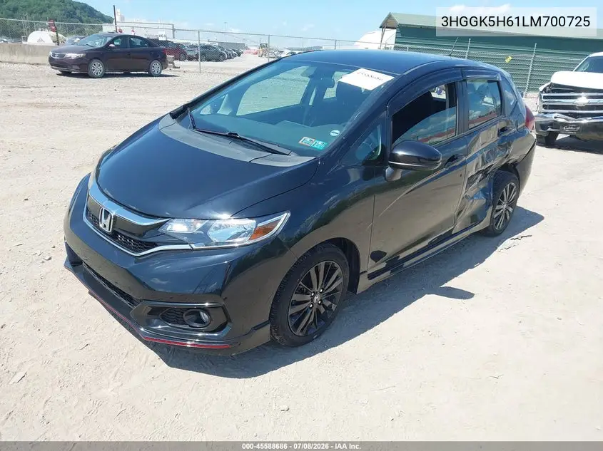 2020 Honda Fit Sport VIN: 3HGGK5H61LM700725 Lot: 45588686