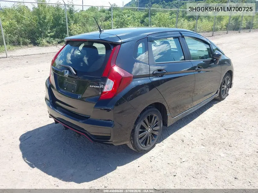 2020 Honda Fit Sport VIN: 3HGGK5H61LM700725 Lot: 45588686