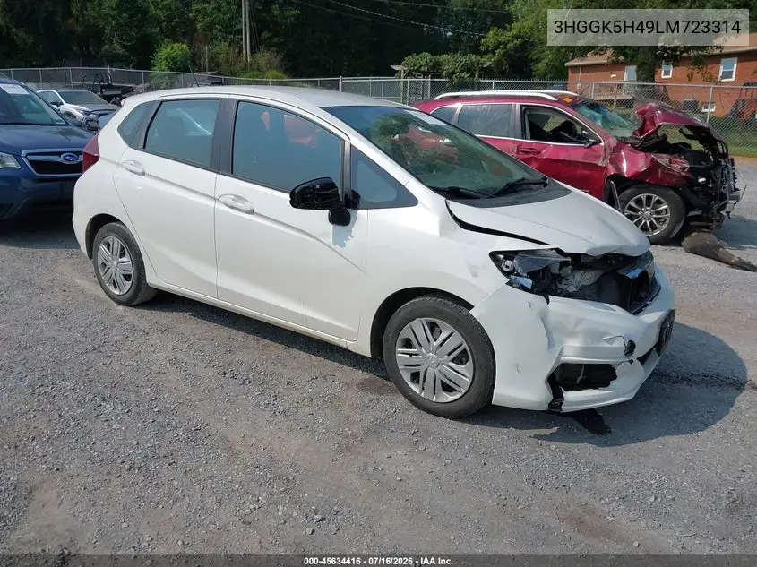 2020 Honda Fit Lx VIN: 3HGGK5H49LM723314 Lot: 45634416