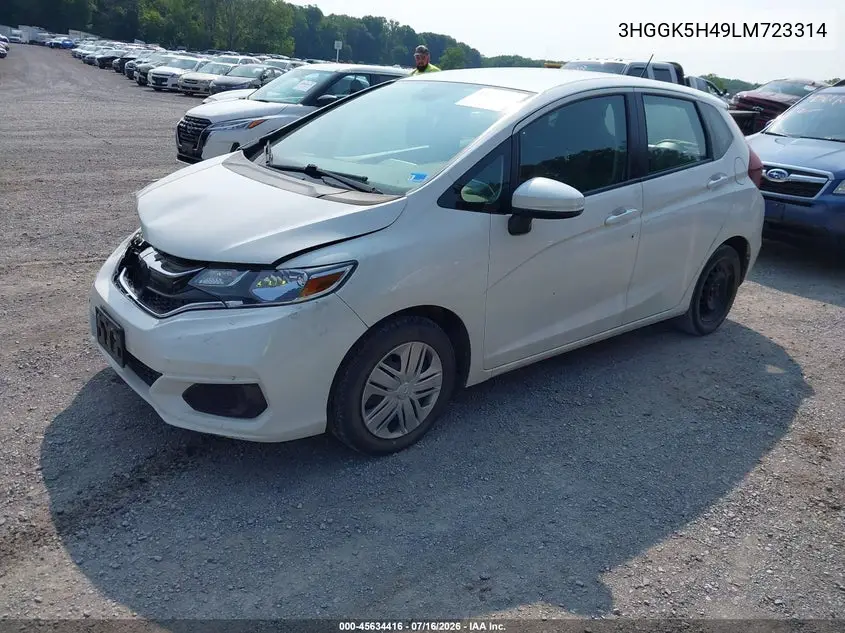 2020 Honda Fit Lx VIN: 3HGGK5H49LM723314 Lot: 45634416