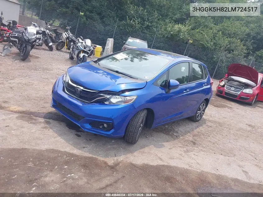 2020 Honda Fit Ex VIN: 3HGGK5H82LM724517 Lot: 45640334