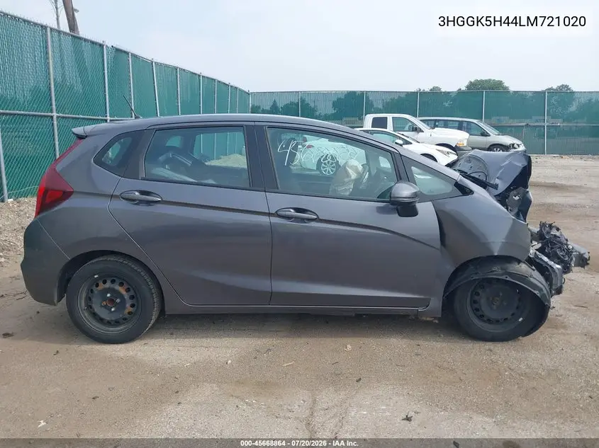 2020 Honda Fit Lx VIN: 3HGGK5H44LM721020 Lot: 45668864