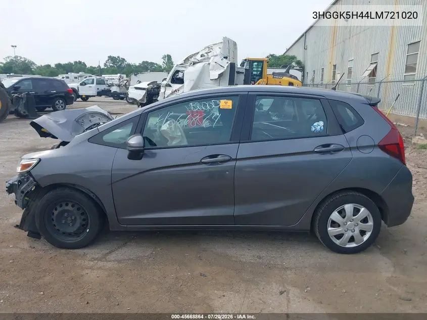 2020 Honda Fit Lx VIN: 3HGGK5H44LM721020 Lot: 45668864