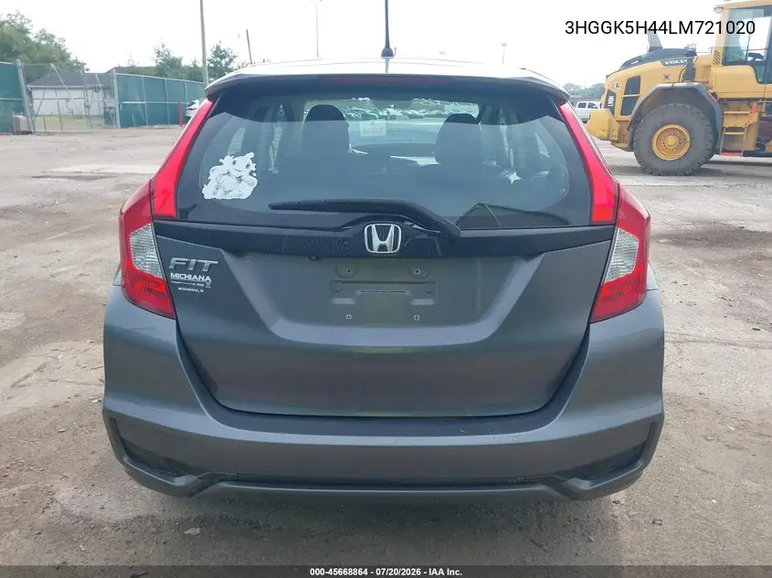 2020 Honda Fit Lx VIN: 3HGGK5H44LM721020 Lot: 45668864