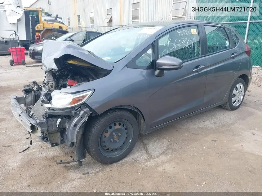 2020 Honda Fit Lx VIN: 3HGGK5H44LM721020 Lot: 45668864