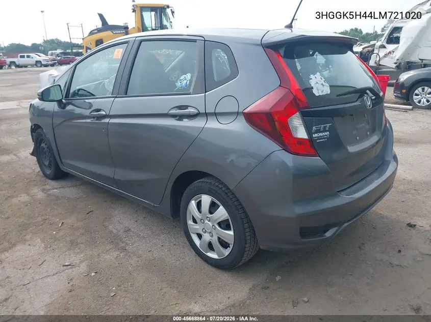 2020 Honda Fit Lx VIN: 3HGGK5H44LM721020 Lot: 45668864