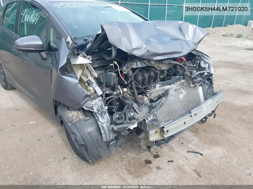 2020 Honda Fit Lx VIN: 3HGGK5H44LM721020 Lot: 45668864