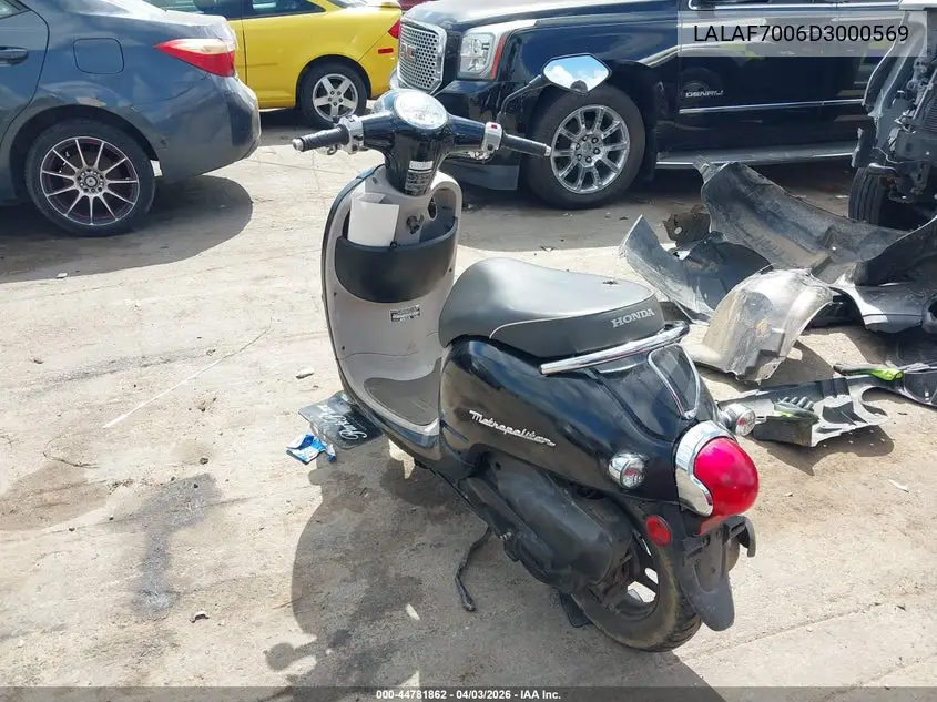 2013 Honda Nch50 VIN: LALAF7006D3000569 Lot: 44781862
