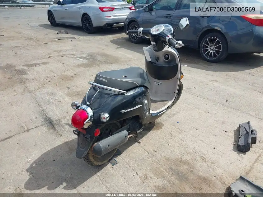 2013 Honda Nch50 VIN: LALAF7006D3000569 Lot: 44781862