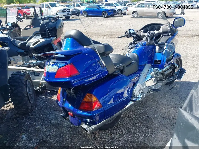 2001 Honda Gl1800 VIN: 1HFSC47001A004855 Lot: 44962387