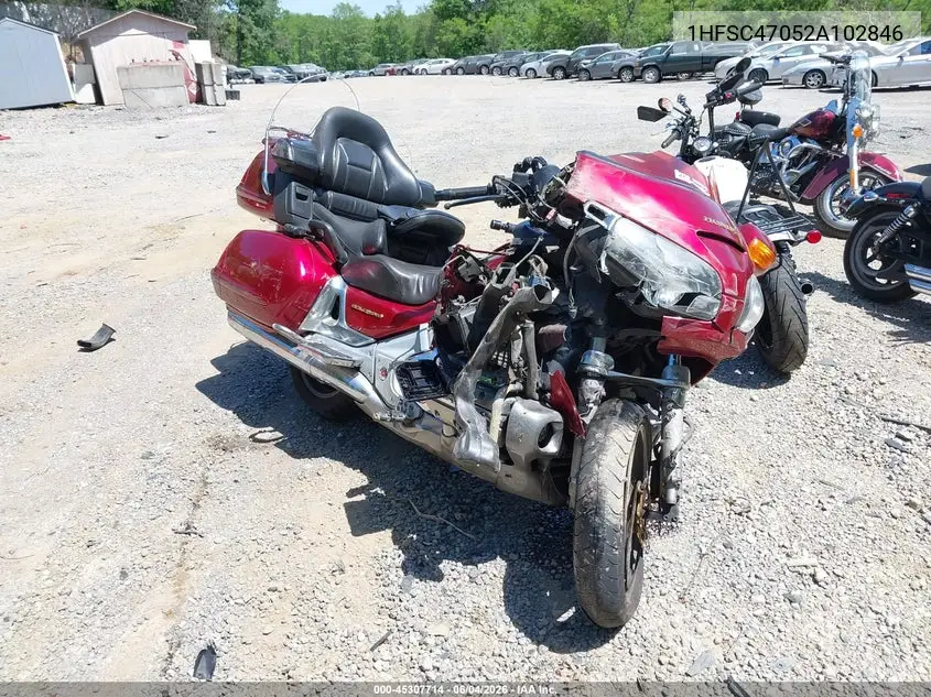 2002 Honda Gl1800 VIN: 1HFSC47052A102846 Lot: 45307714