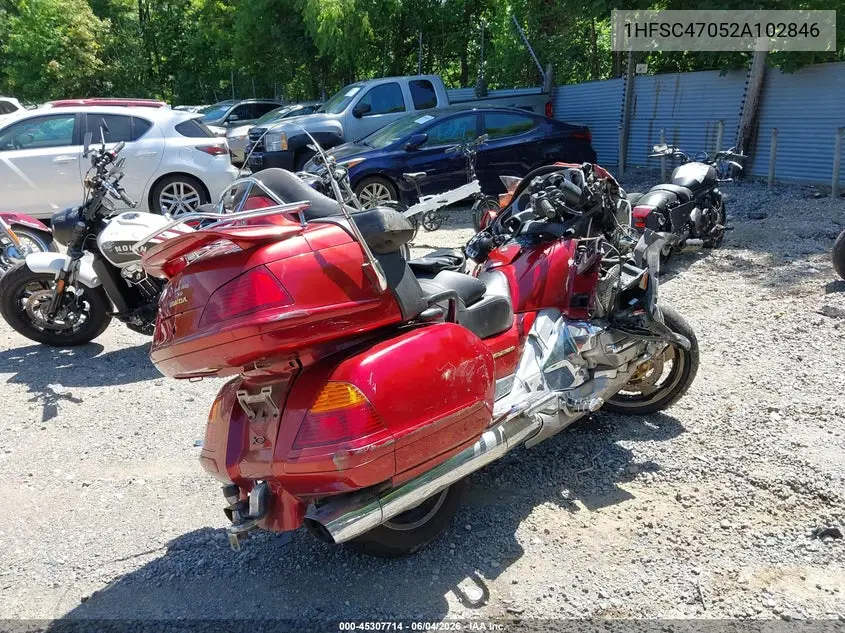 2002 Honda Gl1800 VIN: 1HFSC47052A102846 Lot: 45307714