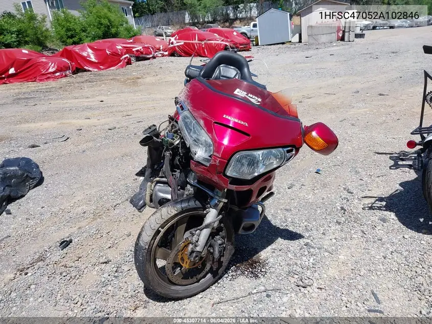 2002 Honda Gl1800 VIN: 1HFSC47052A102846 Lot: 45307714