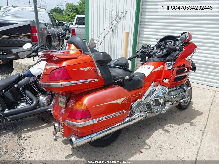 2003 Honda Gl1800 VIN: 1HFSC47053A202446 Lot: 45504838