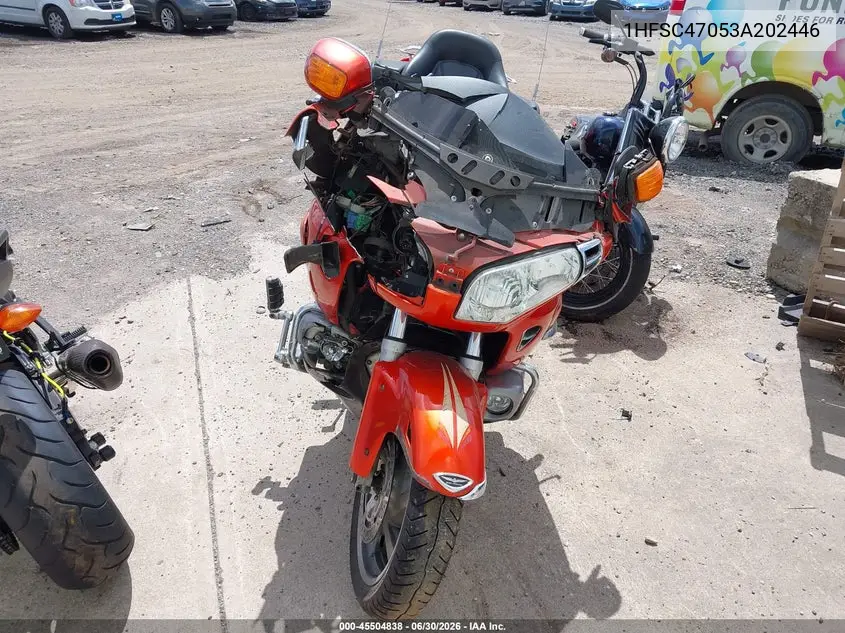 2003 Honda Gl1800 VIN: 1HFSC47053A202446 Lot: 45504838