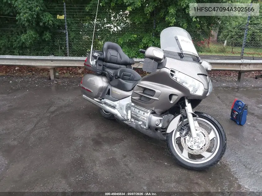 2004 Honda Gl1800 VIN: 1HFSC47094A302566 Lot: 45045534
