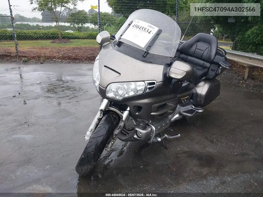 2004 Honda Gl1800 VIN: 1HFSC47094A302566 Lot: 45045534