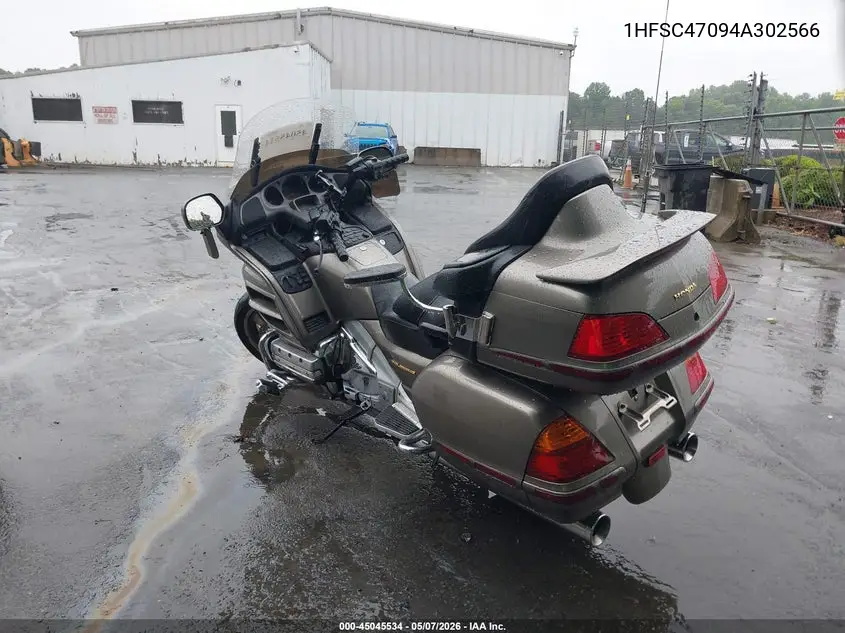 2004 Honda Gl1800 VIN: 1HFSC47094A302566 Lot: 45045534