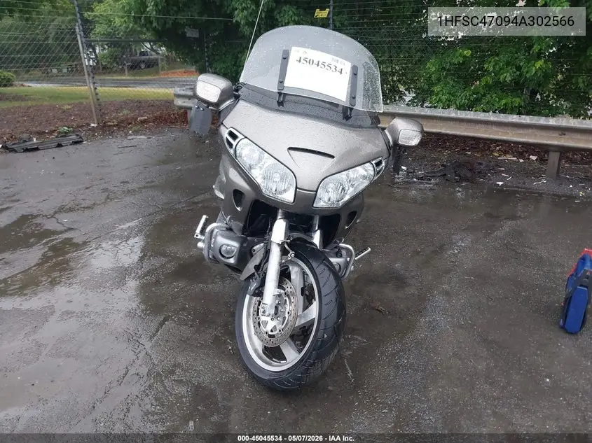 2004 Honda Gl1800 VIN: 1HFSC47094A302566 Lot: 45045534