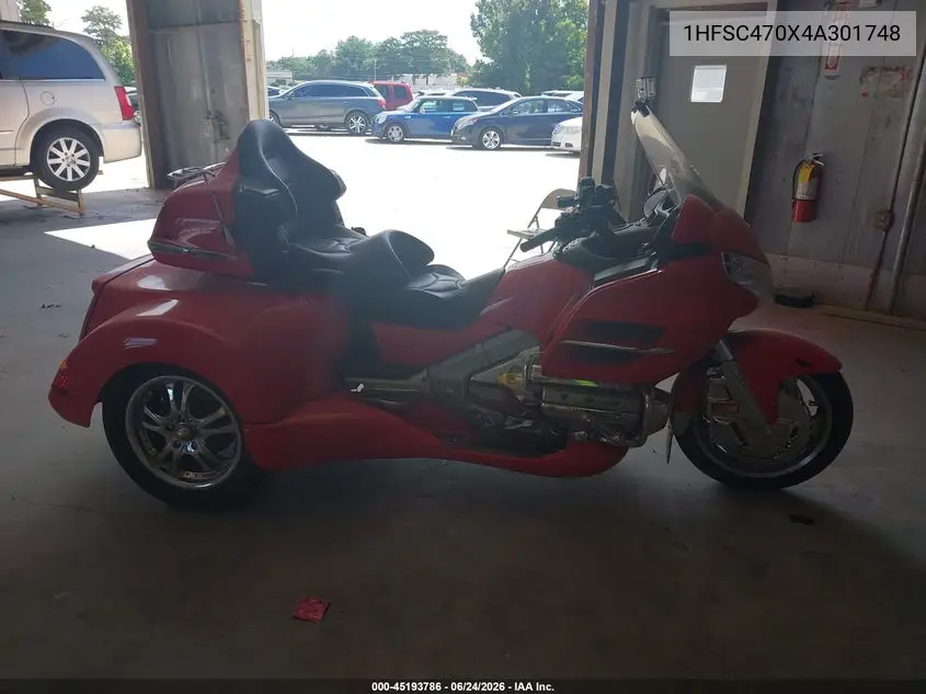 2004 Honda Gl1800 VIN: 1HFSC470X4A301748 Lot: 45193786