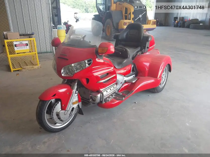 2004 Honda Gl1800 VIN: 1HFSC470X4A301748 Lot: 45193786