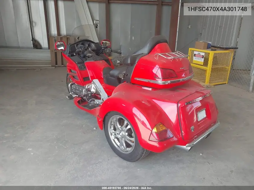 2004 Honda Gl1800 VIN: 1HFSC470X4A301748 Lot: 45193786