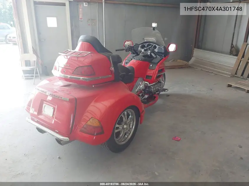 2004 Honda Gl1800 VIN: 1HFSC470X4A301748 Lot: 45193786