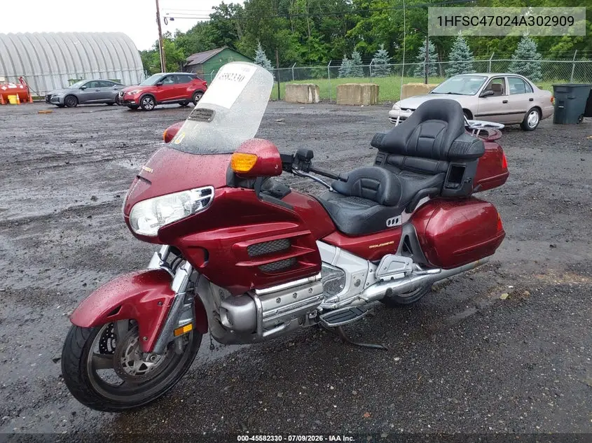 2004 Honda Gl1800 VIN: 1HFSC47024A302909 Lot: 45582330