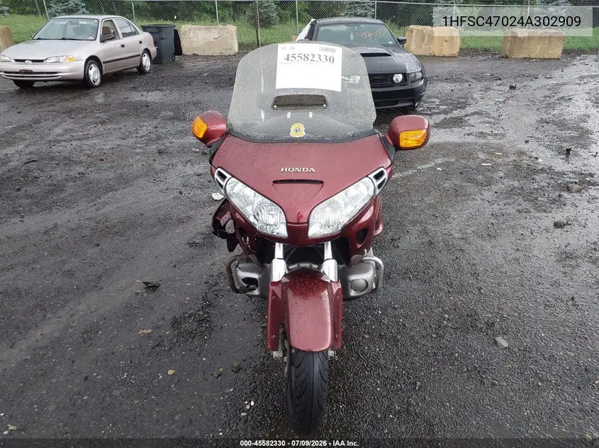 2004 Honda Gl1800 VIN: 1HFSC47024A302909 Lot: 45582330
