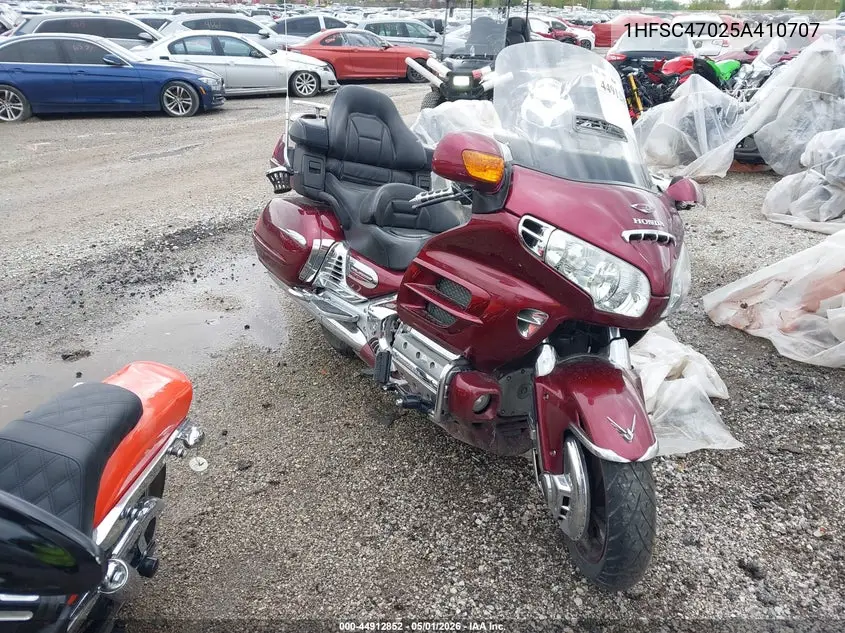 2005 Honda Gl1800 VIN: 1HFSC47025A410707 Lot: 44912852