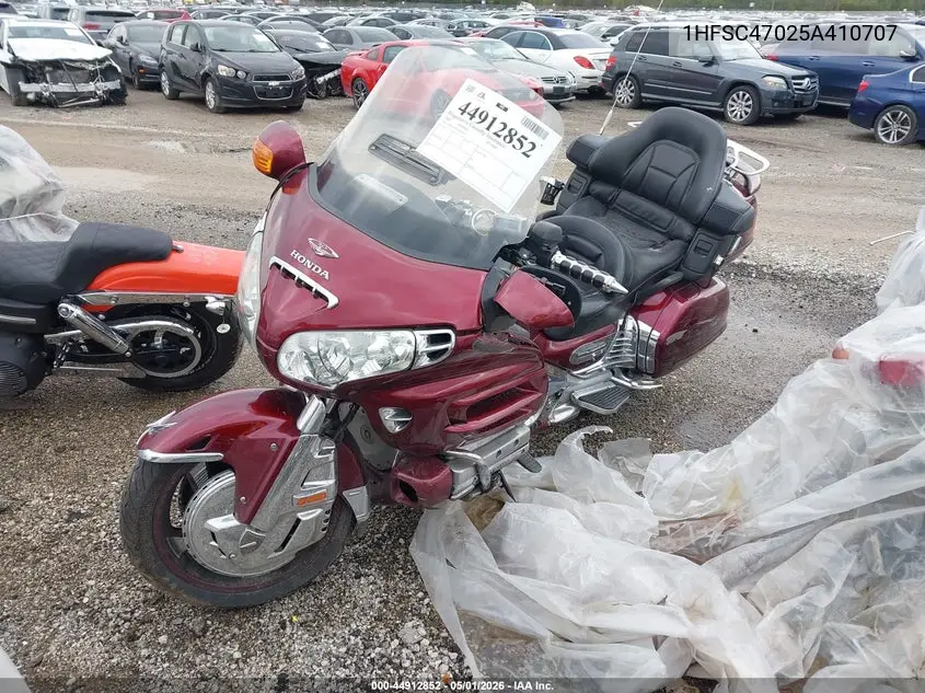 2005 Honda Gl1800 VIN: 1HFSC47025A410707 Lot: 44912852