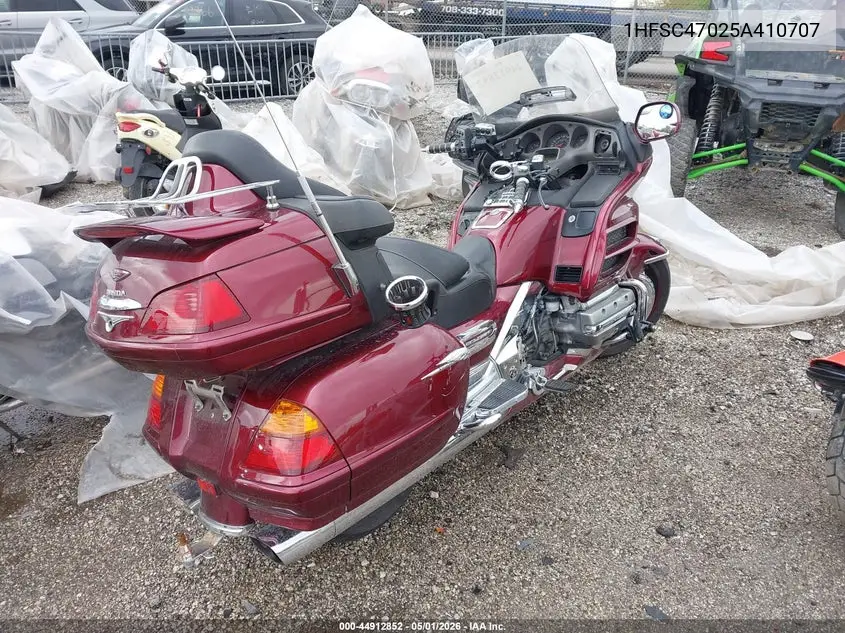 2005 Honda Gl1800 VIN: 1HFSC47025A410707 Lot: 44912852