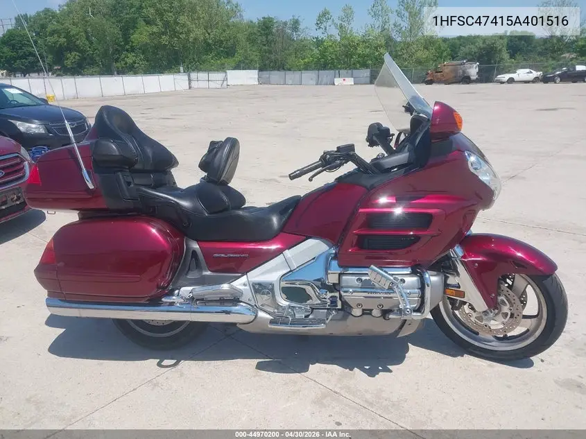 2005 Honda Gl1800 A VIN: 1HFSC47415A401516 Lot: 44970200