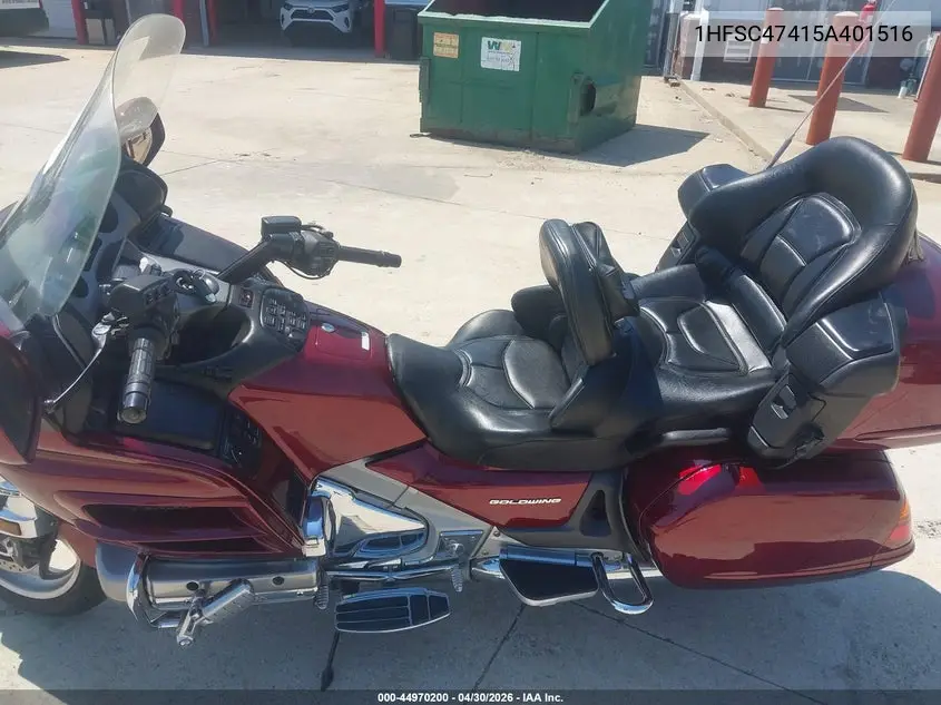 2005 Honda Gl1800 A VIN: 1HFSC47415A401516 Lot: 44970200
