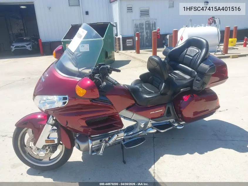 2005 Honda Gl1800 A VIN: 1HFSC47415A401516 Lot: 44970200