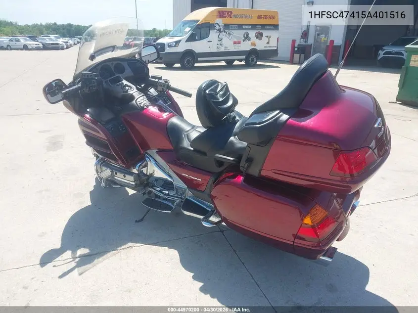 2005 Honda Gl1800 A VIN: 1HFSC47415A401516 Lot: 44970200