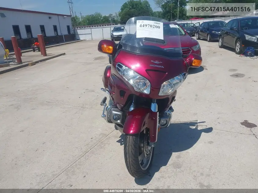 2005 Honda Gl1800 A VIN: 1HFSC47415A401516 Lot: 44970200
