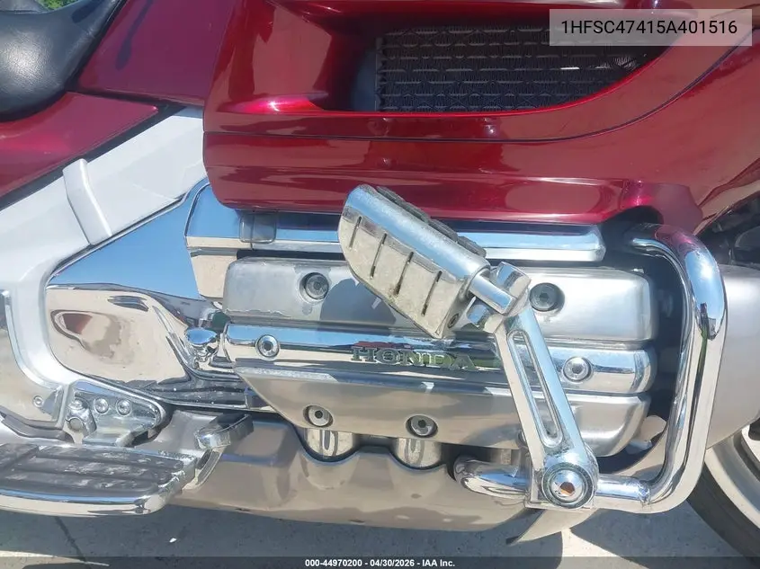 2005 Honda Gl1800 A VIN: 1HFSC47415A401516 Lot: 44970200