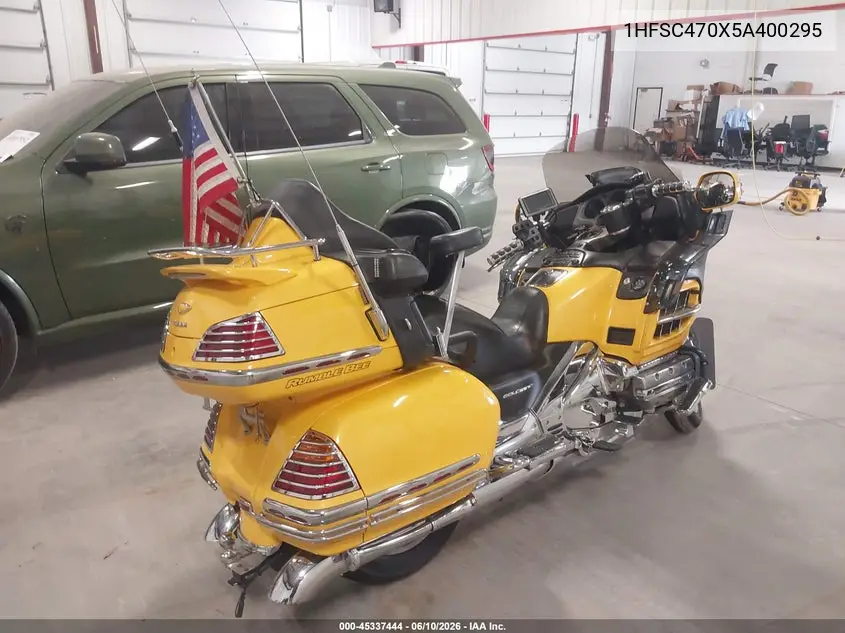 2005 Honda Gl1800 VIN: 1HFSC470X5A400295 Lot: 45337444