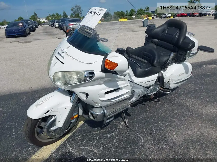2005 Honda Gl1800 VIN: 1HFSC47065A408877 Lot: 45689311