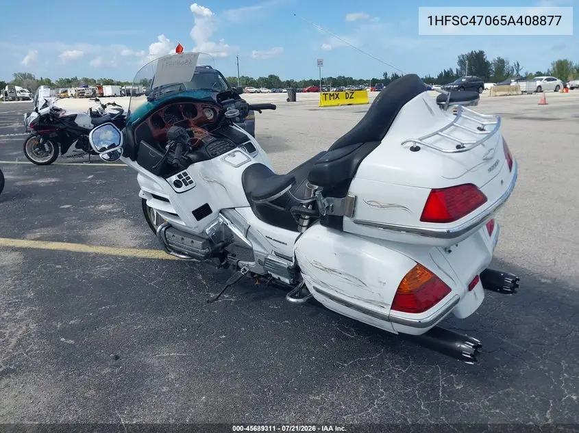 2005 Honda Gl1800 VIN: 1HFSC47065A408877 Lot: 45689311